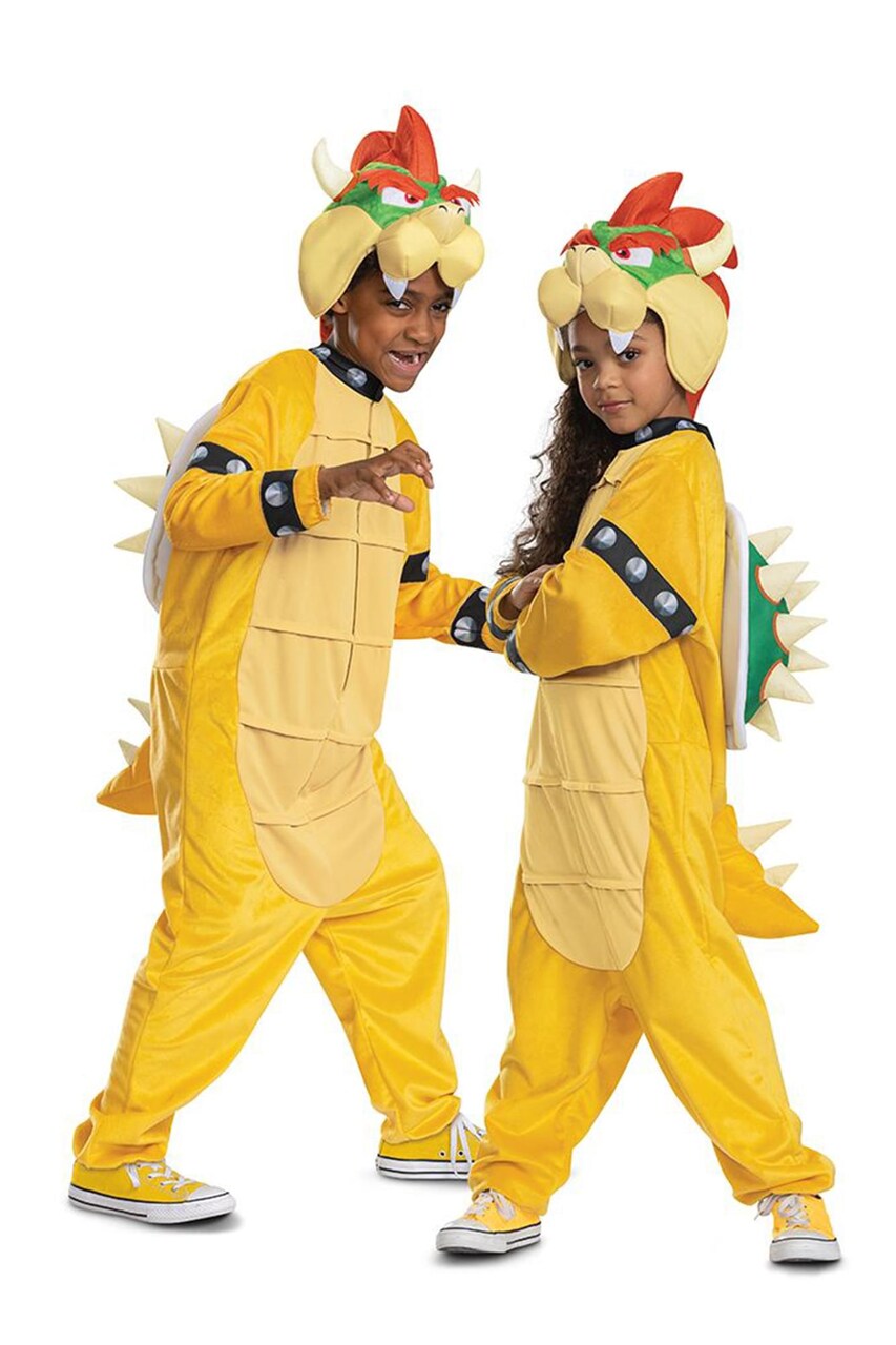 Super Mario Bros. Bowser Hooded Child Jumpsuit Costume